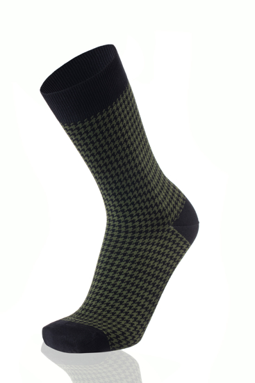 Picture of PIED POULE BLACK/OLIVE GREEN