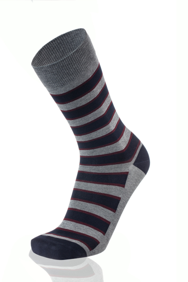 Picture of STRIPES GREY/MARINE