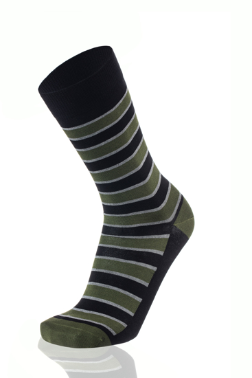 STRIPES BLACK/OLIVE GREEN